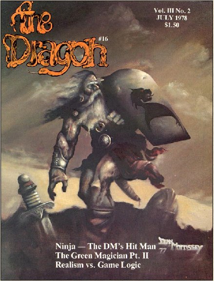 Dragon # 16 magazine back issue Dragon magizine back copy 