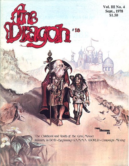 Dragon # 18 magazine back issue Dragon magizine back copy 
