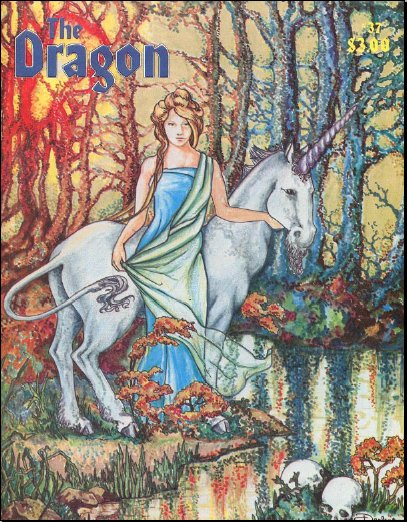 Dragon # 37 magazine back issue Dragon magizine back copy 