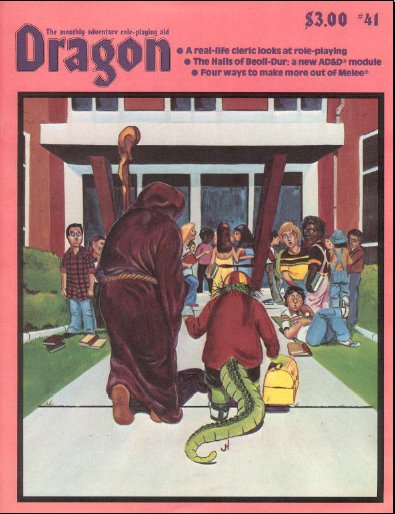 Dragon # 41 magazine back issue Dragon magizine back copy 