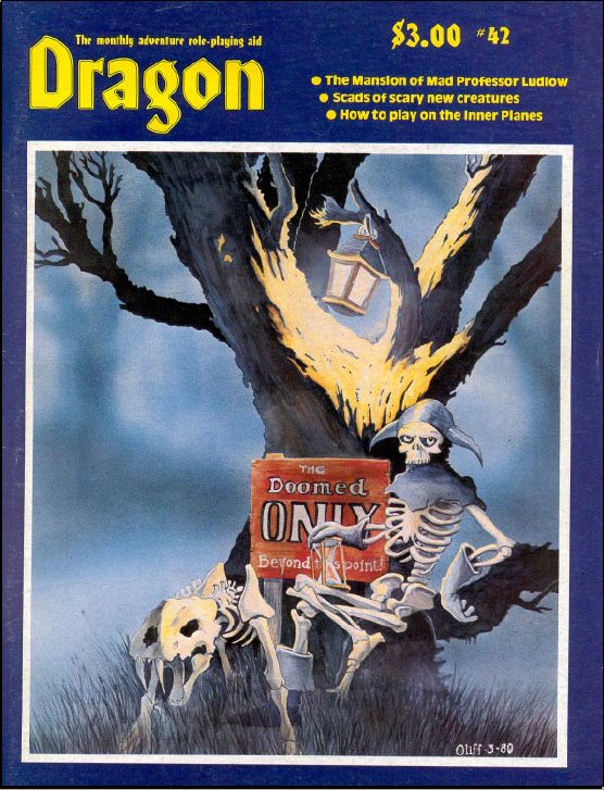 Dragon # 42 magazine back issue Dragon magizine back copy 