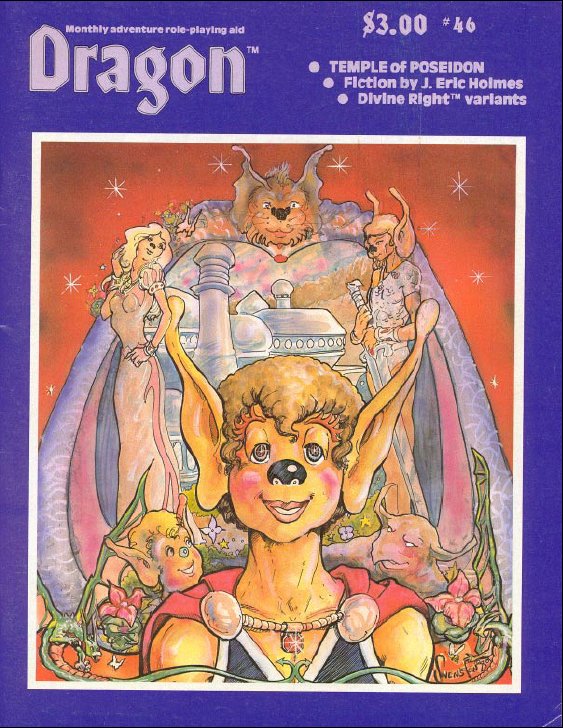 Dragon # 46 magazine back issue Dragon magizine back copy 