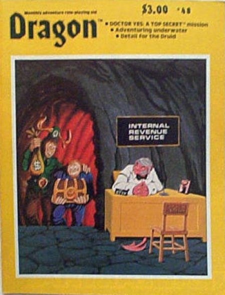 Dragon # 48 magazine back issue Dragon magizine back copy 