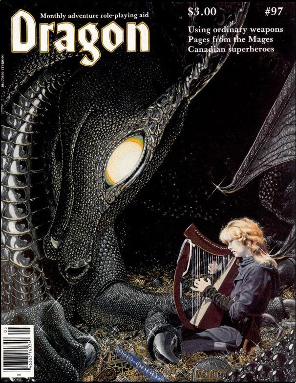Dragon # 97 magazine back issue Dragon magizine back copy 