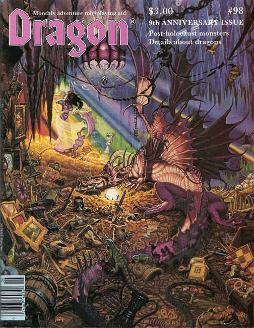 Dragon # 98 magazine back issue Dragon magizine back copy 