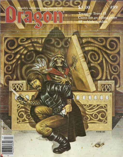 Dragon # 99 magazine back issue Dragon magizine back copy 