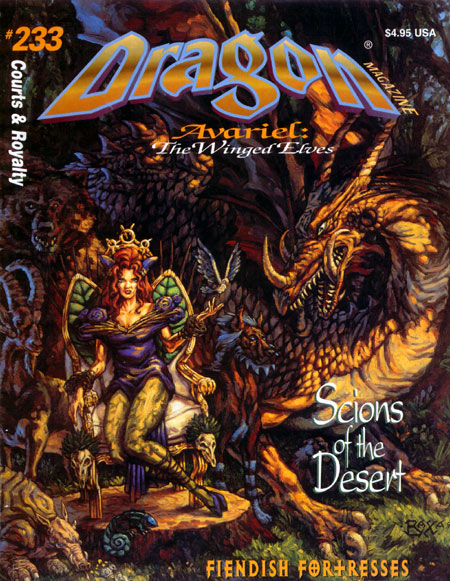Dragon # 233 magazine back issue Dragon magizine back copy 