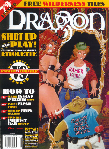 Dragon # 282 magazine back issue Dragon magizine back copy 