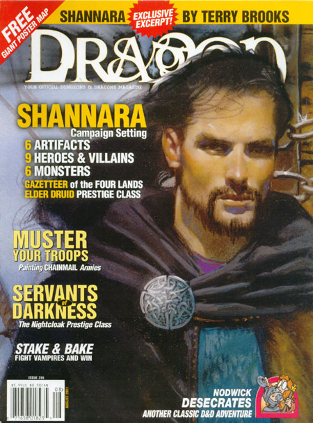 Dragon # 286 magazine back issue Dragon magizine back copy 