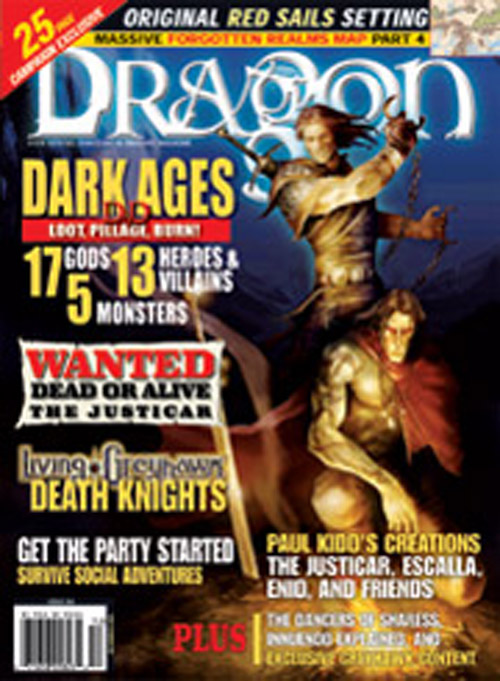 Dragon # 290 magazine back issue Dragon magizine back copy 