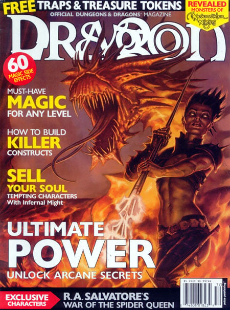 Dragon # 302 magazine back issue Dragon magizine back copy 