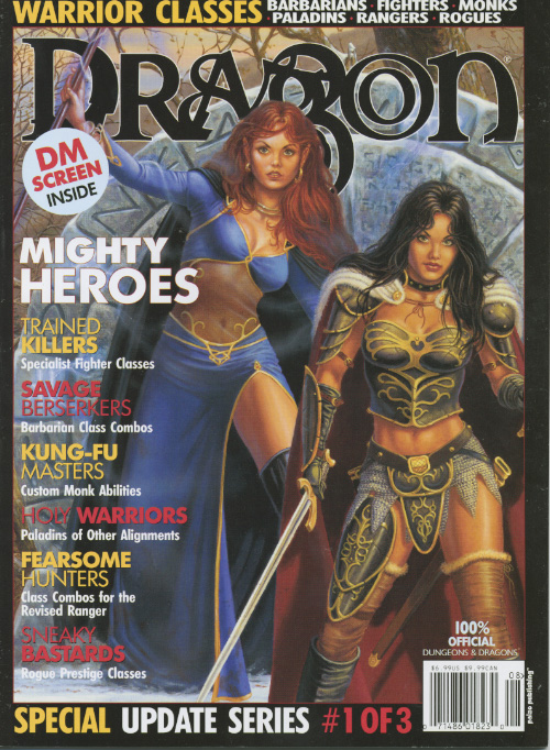 Dragon # 310 magazine back issue Dragon magizine back copy 