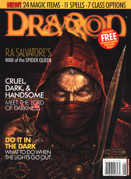 Dragon # 322 magazine back issue Dragon magizine back copy 