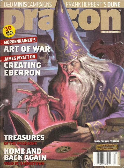 Dragon # 325 magazine back issue Dragon magizine back copy 