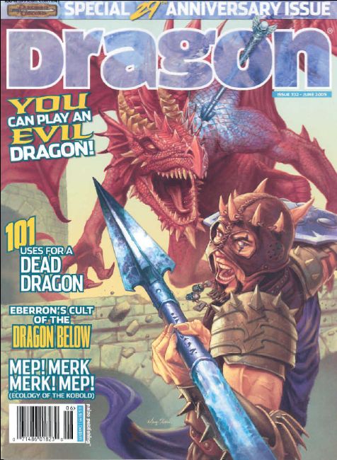 Dragon # 332 magazine back issue Dragon magizine back copy 