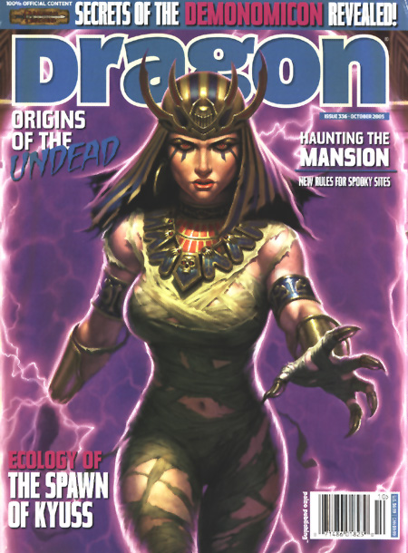 Dragon # 336 magazine back issue Dragon magizine back copy 