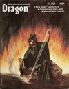 Dragon # 61 Magazine Back Copies Magizines Mags