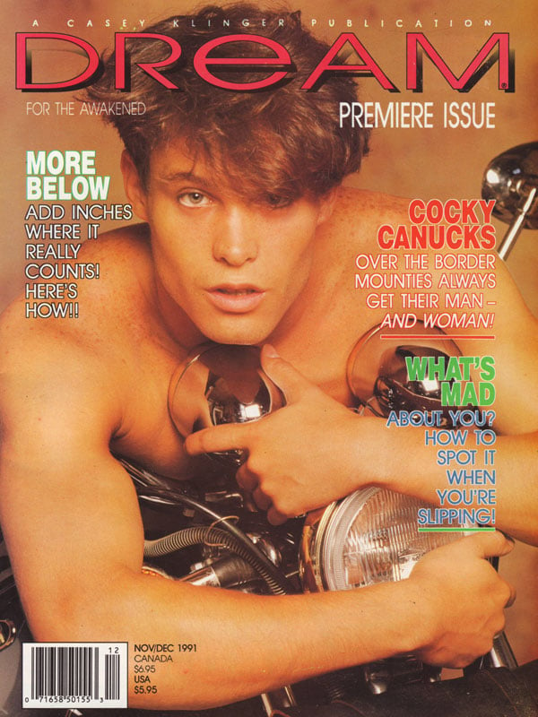 Dream November/December 1991 magazine back issue Dream magizine back copy dreams magazine premiere issue 1991  sexy erotic gay porn pictorials muscles abs dudes with huge dic