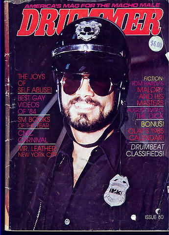 Drummer # 80 magazine back issue Drummer magizine back copy Drummer # 80 Gay Leather BDSM Subculture Adult Mens Magazine Back Issue Homosexual San Francisco Publishing. The Joys Of Self Abuse!.