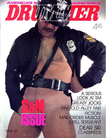 Drummer # 87 magazine back issue Drummer magizine back copy Drummer # 87 Gay Leather BDSM Subculture Adult Mens Magazine Back Issue Homosexual San Francisco Publishing. A Serious Look At SM.