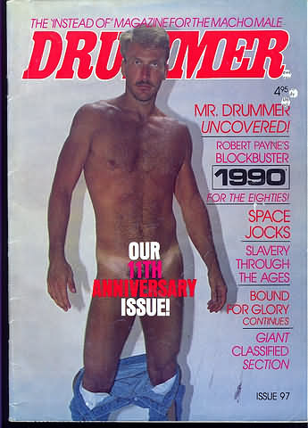 Drummer # 97 magazine back issue Drummer magizine back copy Drummer # 97 Gay Leather BDSM Subculture Adult Mens Magazine Back Issue Homosexual San Francisco Publishing. Mr. Drummer Uncovered!.