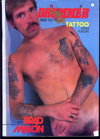 Drummer # 112 magazine back issue Drummer magizine back copy Drummer # 112 Gay Leather BDSM Subculture Adult Mens Magazine Back Issue Homosexual San Francisco Publishing. Tattoo Fetish Feature.