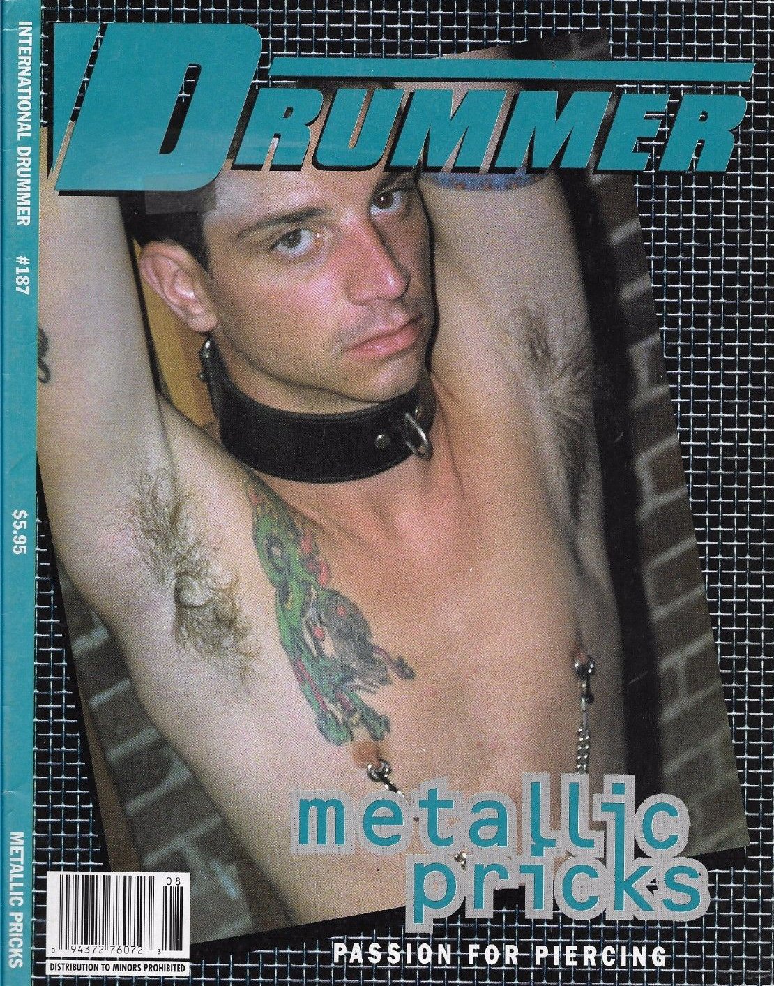 Drummer # 187, Drummer # 187 Gay Leather BDSM Subculture Adult Mens Magazine Back Issue Homosexual San Francisco Publishing. International Drummer., International Drummer