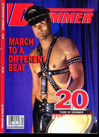 Drummer # 188 magazine back issue Drummer magizine back copy Drummer # 188 Gay Leather BDSM Subculture Adult Mens Magazine Back Issue Homosexual San Francisco Publishing. March To A Different Beat.