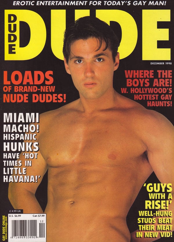 Dude December 1998 magazine back issue Dude magizine back copy dude magazine back issues 1998 xxx hot horny nude men explicit pictorials naked men with huge dicks 