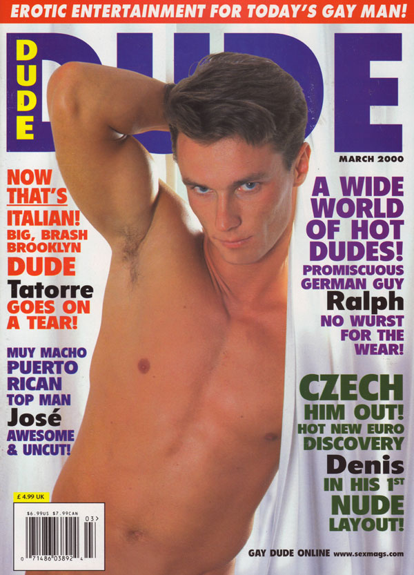 Dude March 2000 magazine back issue Dude magizine back copy dude magazine back issues hot gay porn mag xxx big dicks juicy cocks sex homosexuals buff muscles an