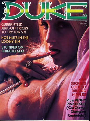 Duke January 1977 magazine back issue Duke magizine back copy 