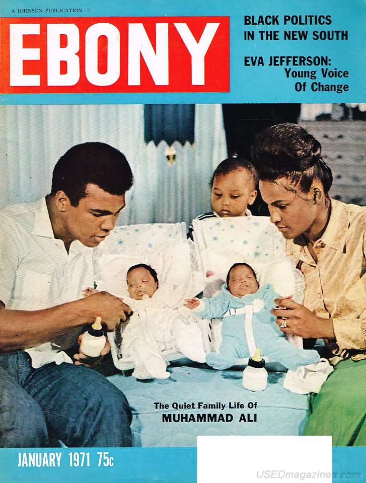 Ebony January 1971 magazine back issue Ebony magizine back copy 