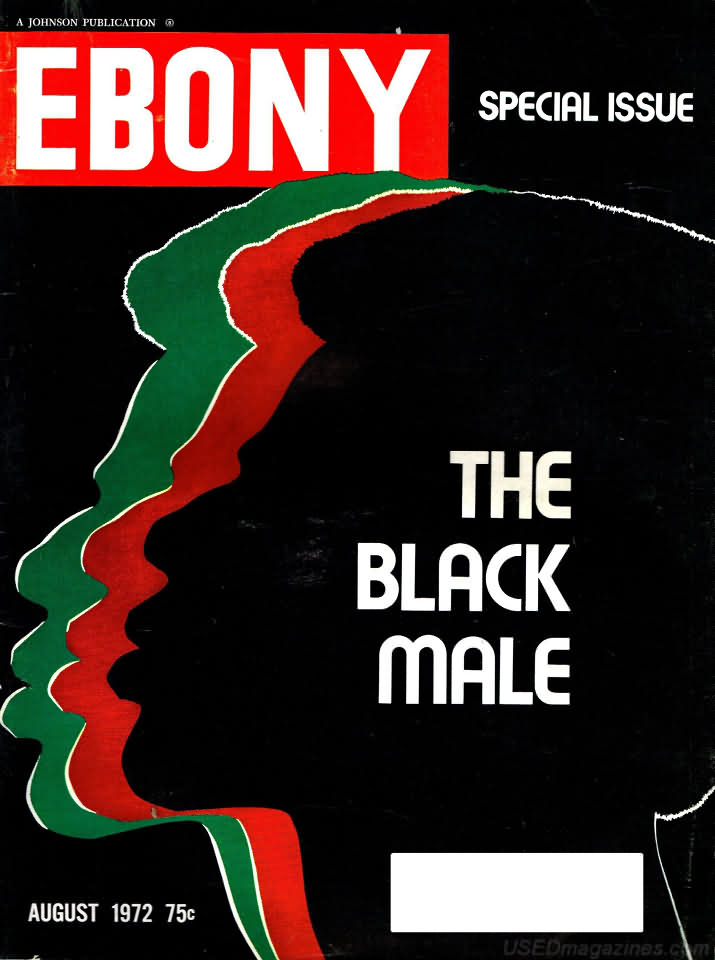 Ebony August 1972 magazine back issue Ebony magizine back copy 