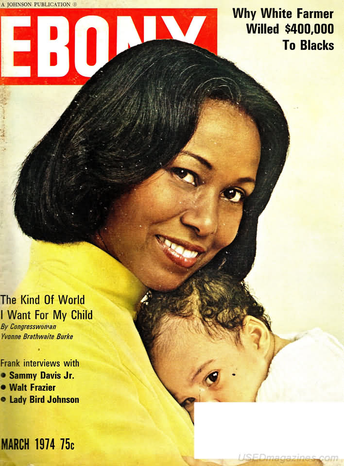 Ebony March 1974 magazine back issue Ebony magizine back copy 