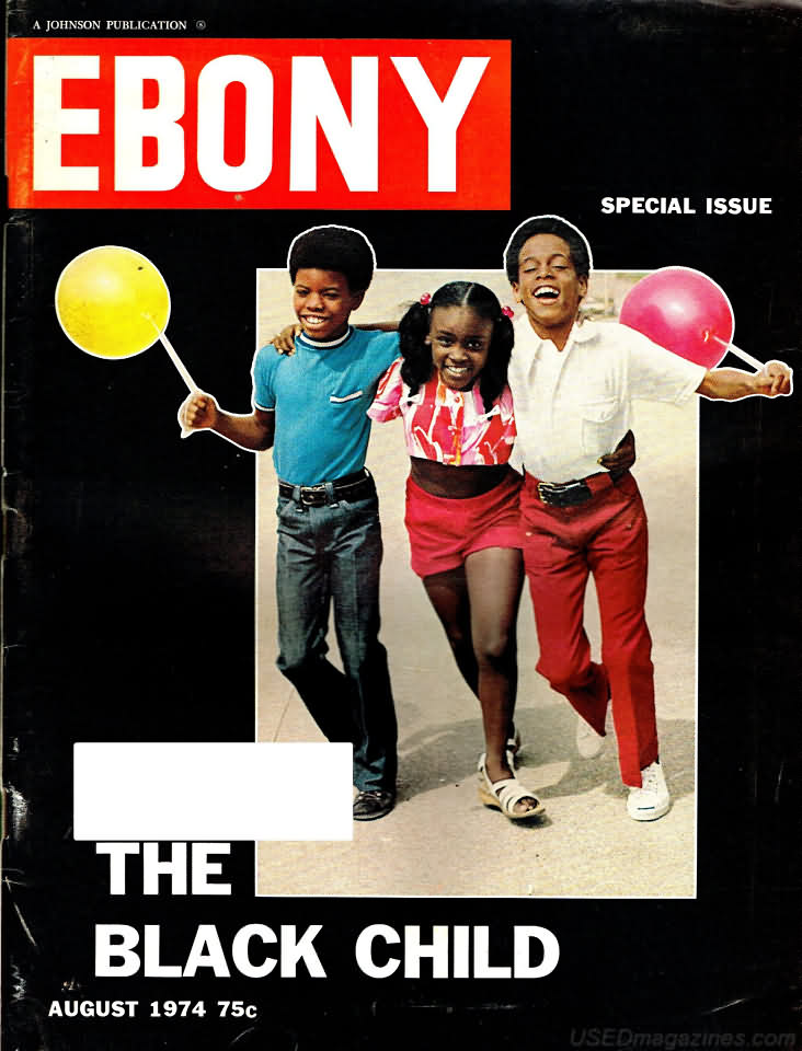 Ebony August 1974 magazine back issue Ebony magizine back copy 