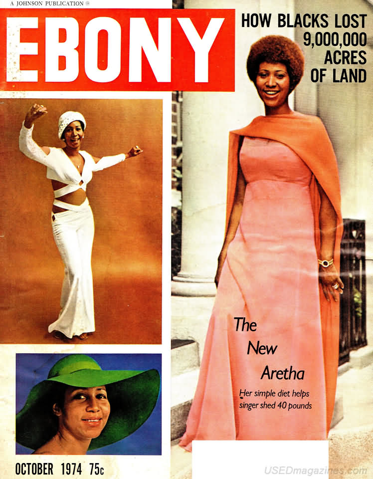 Ebony October 1974 magazine back issue Ebony magizine back copy 