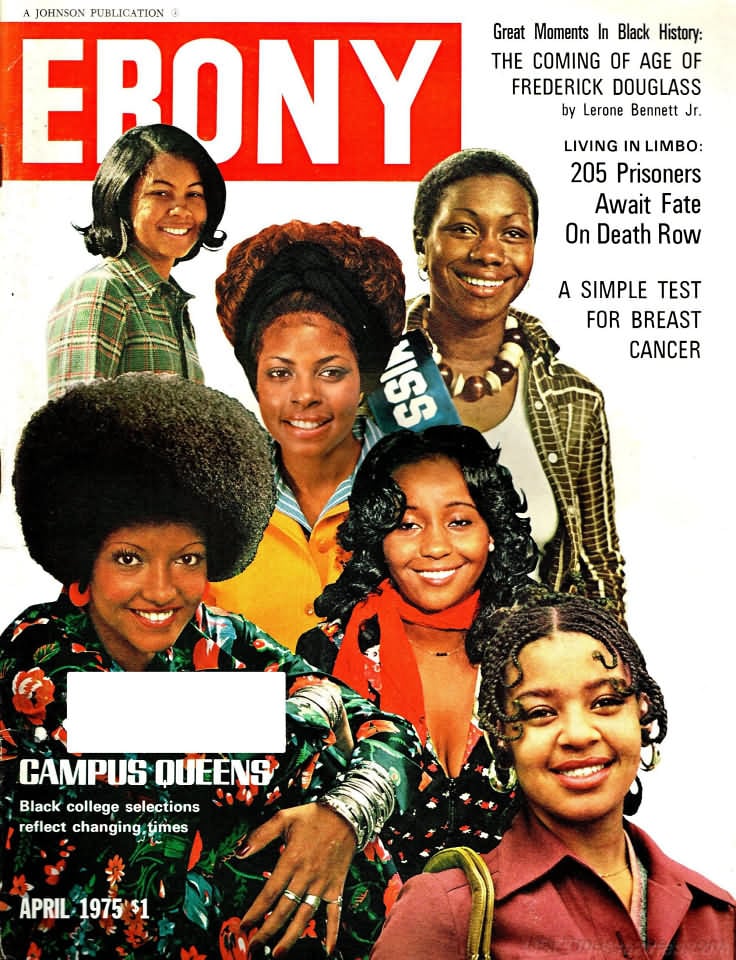 Ebony April 1975 magazine back issue Ebony magizine back copy 
