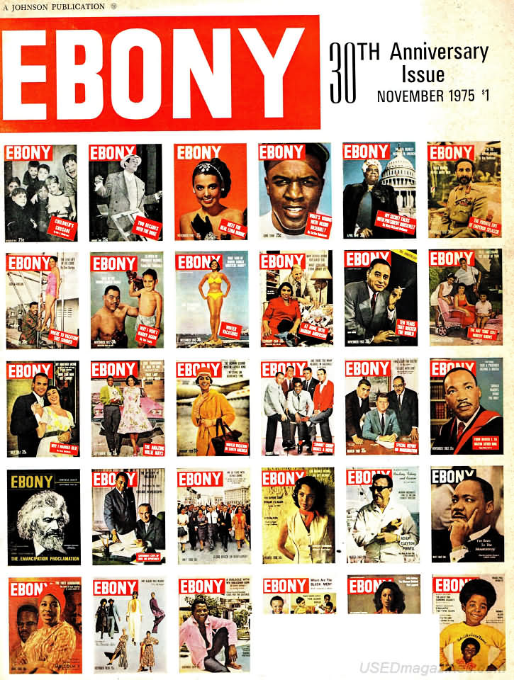 Ebony November 1975 magazine back issue Ebony magizine back copy 