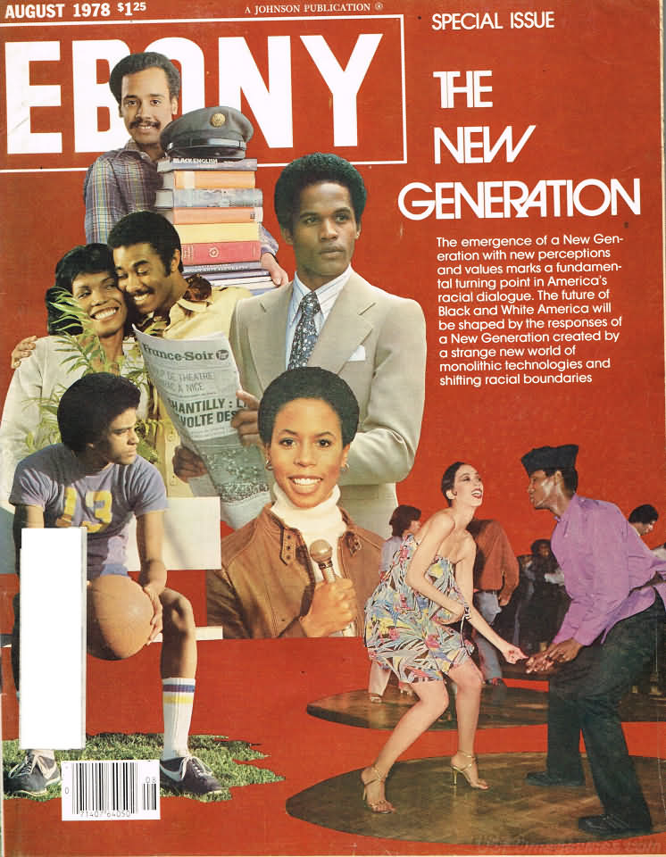 Ebony August 1978 magazine back issue Ebony magizine back copy 