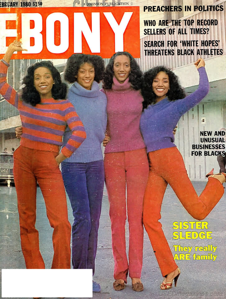 Ebony February 1980 magazine back issue Ebony magizine back copy 