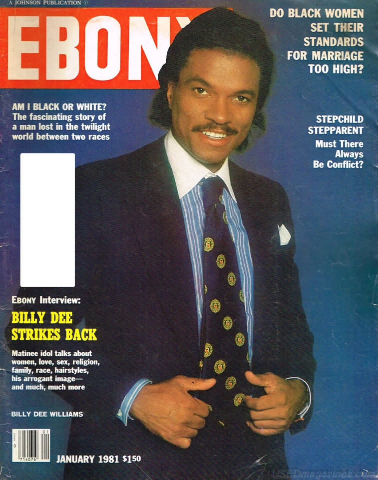Ebony January 1981 magazine back issue Ebony magizine back copy 