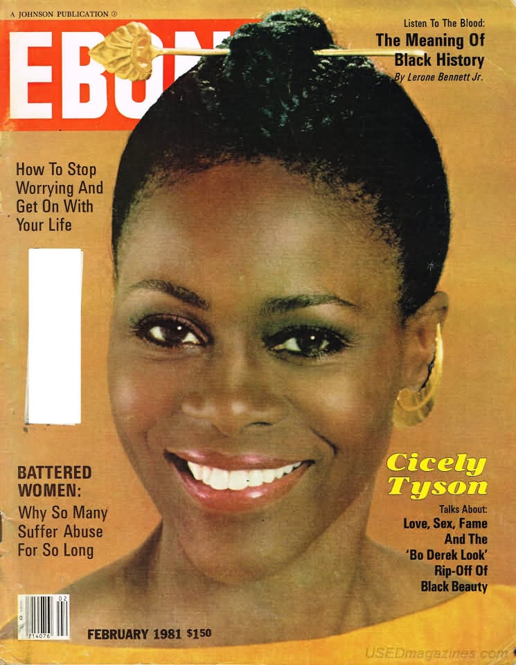 Ebony February 1981 magazine back issue Ebony magizine back copy 
