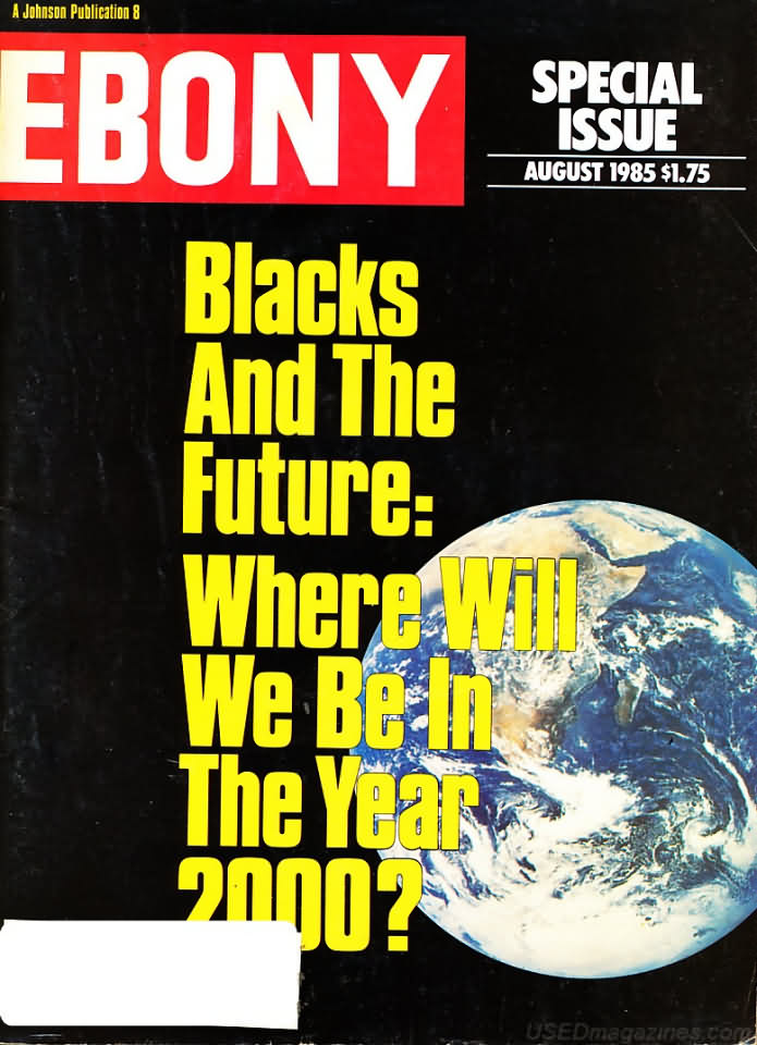 Ebony August 1985 magazine back issue Ebony magizine back copy 