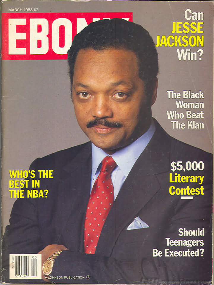 Ebony March 1988 magazine back issue Ebony magizine back copy 