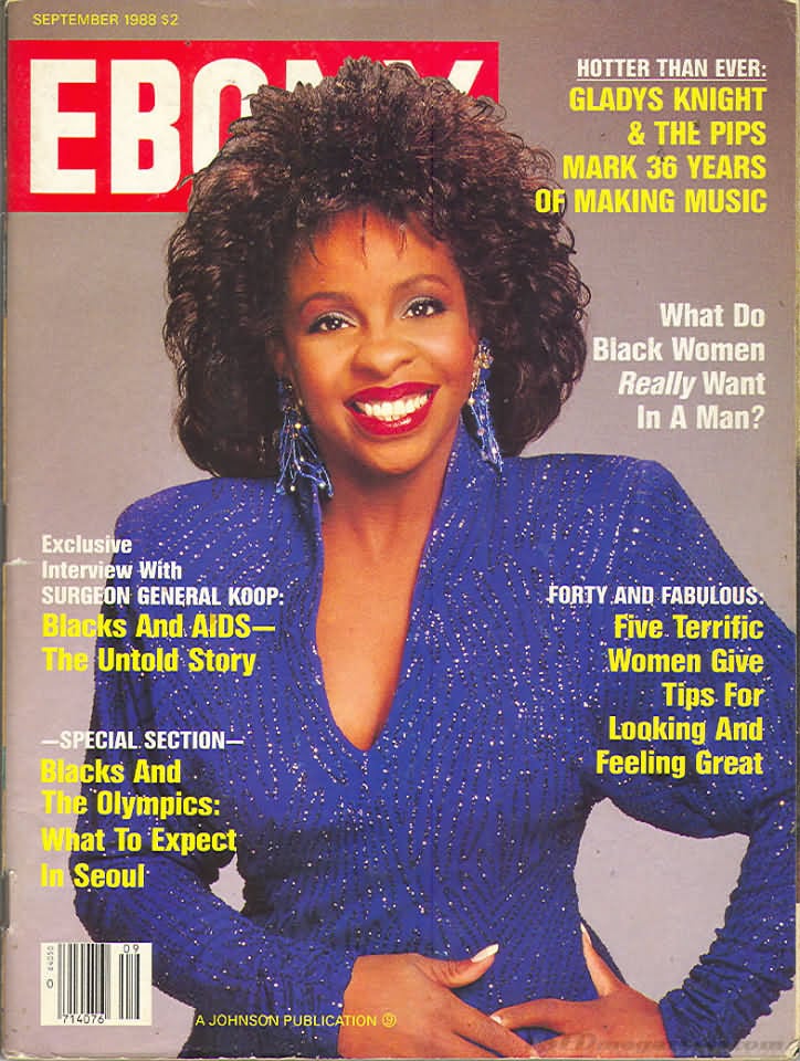 Ebony September 1988 magazine back issue Ebony magizine back copy 