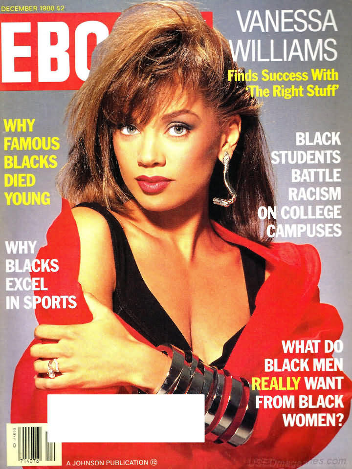 Ebony December 1988 magazine back issue Ebony magizine back copy 