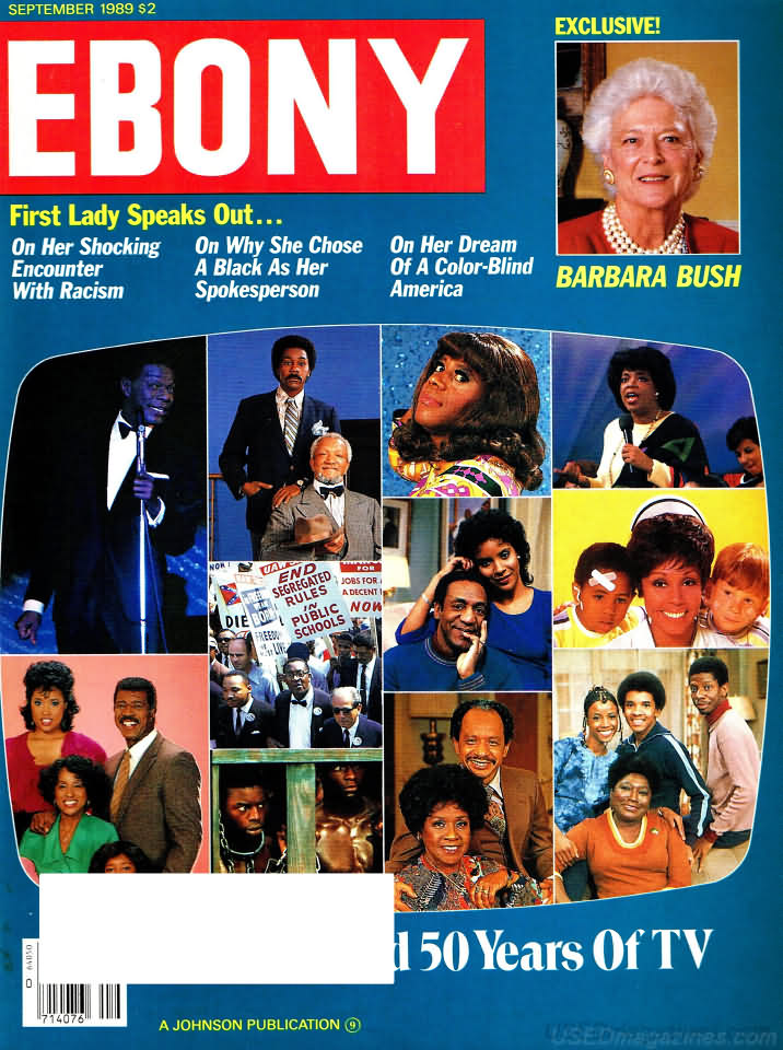 Ebony September 1989 magazine back issue Ebony magizine back copy 