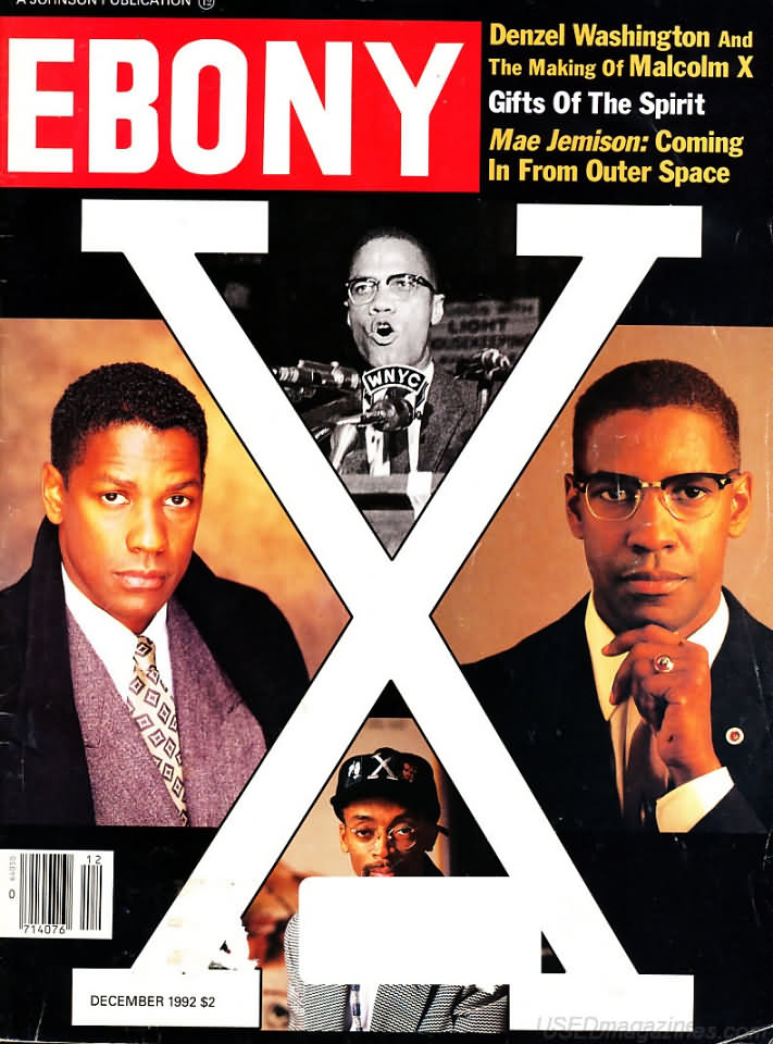 Ebony December 1992, , Denzel Washington And The Making Of Malcolm X