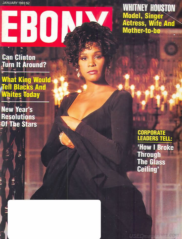 Ebony January 1993 magazine back issue Ebony magizine back copy 