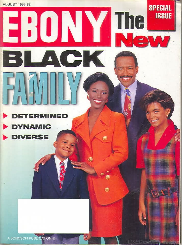 Ebony August 1993 magazine back issue Ebony magizine back copy 